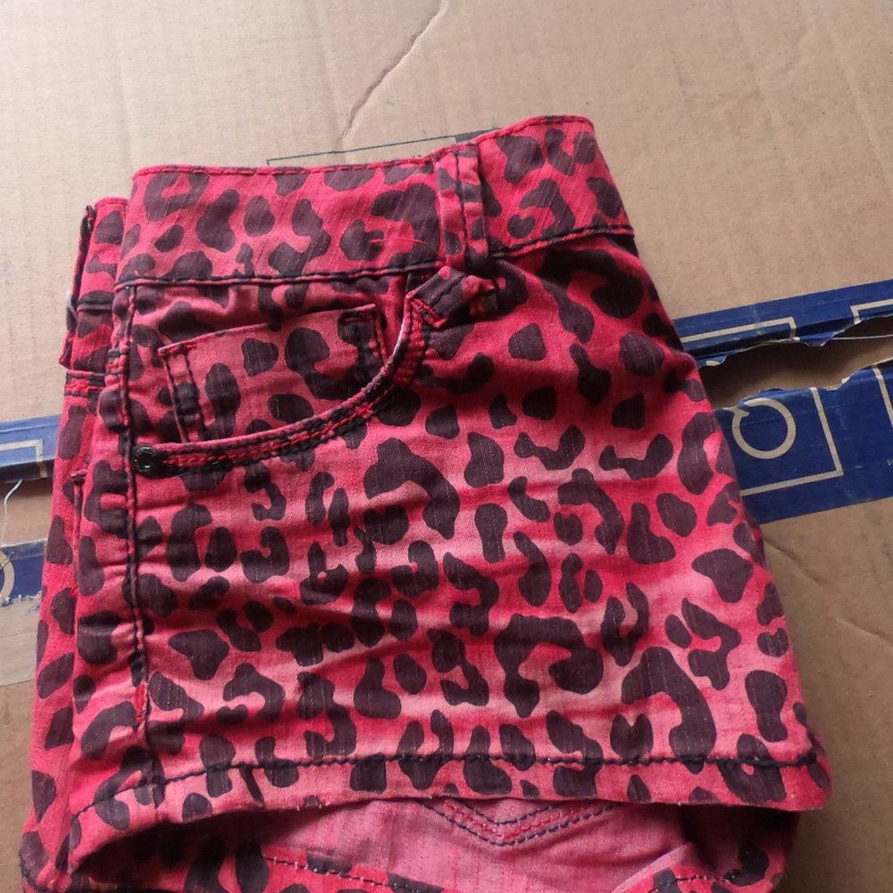 Red Leopard Shorts